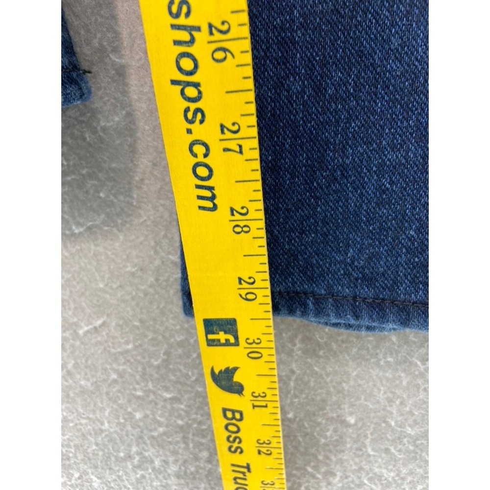 Coldwater Creek‎ Jeans Sz 14 Classic Fit Straight Leg Indigo Blue Stretch Staple - Picture 6 of 13